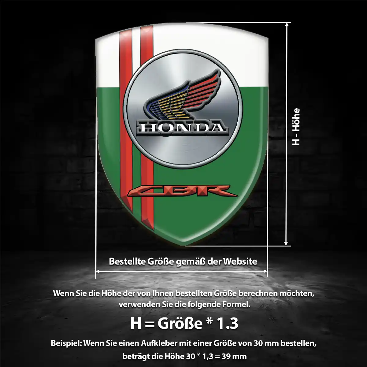 Honda Emblem Aufkleber Wappen Auto Modernes Design