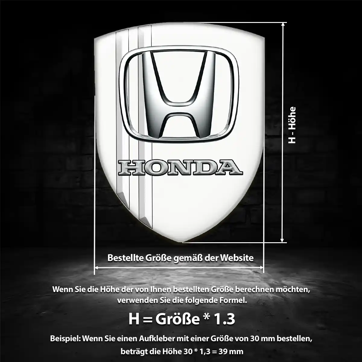 Honda Emblem Ausdrucksstarkes Design