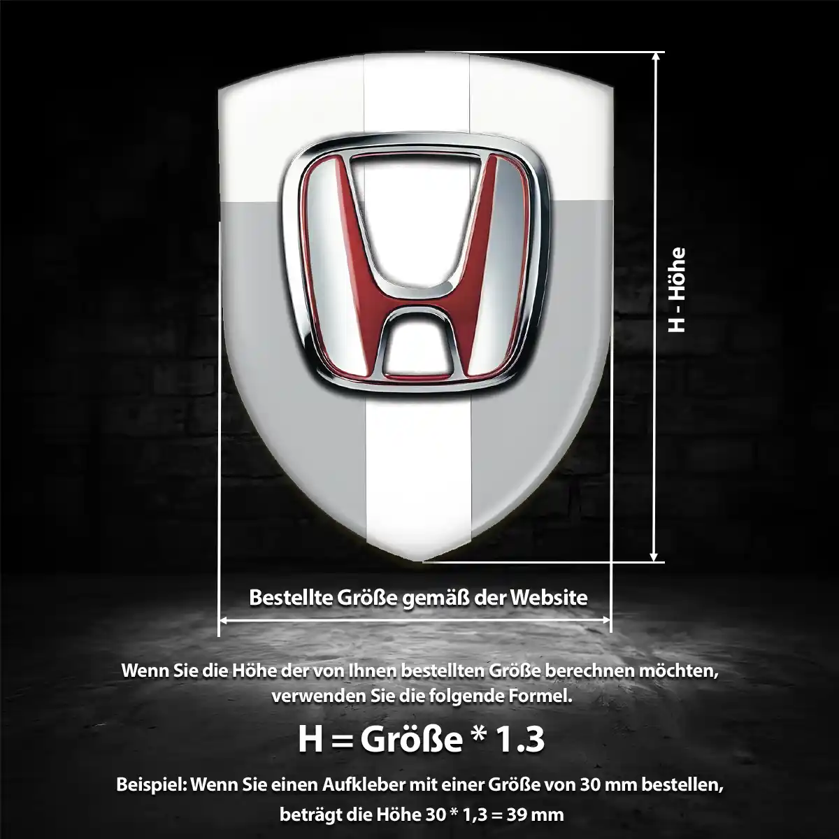 Honda Emblem Auto Edles Design