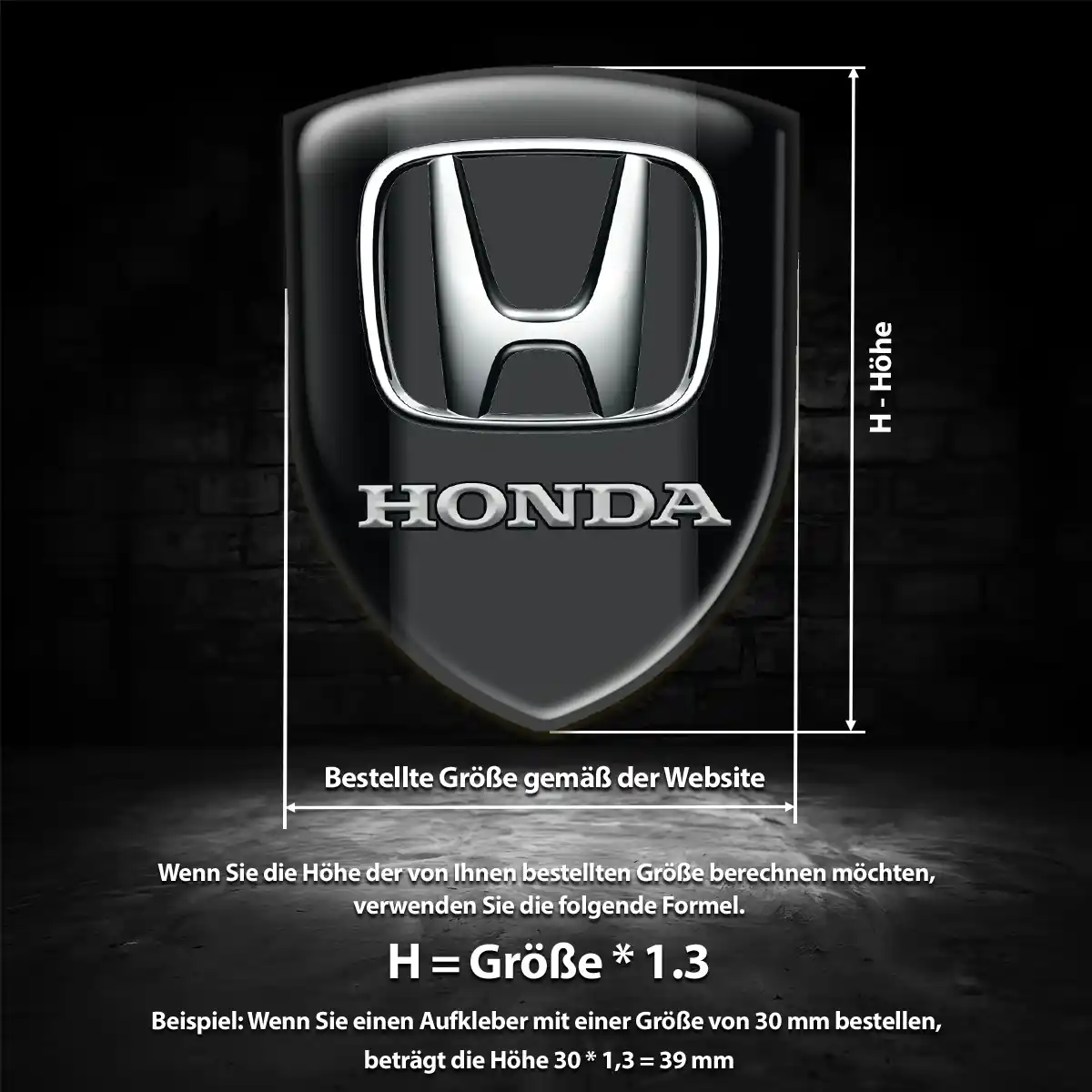 Honda Emblem Auto Hochwertiges Harz