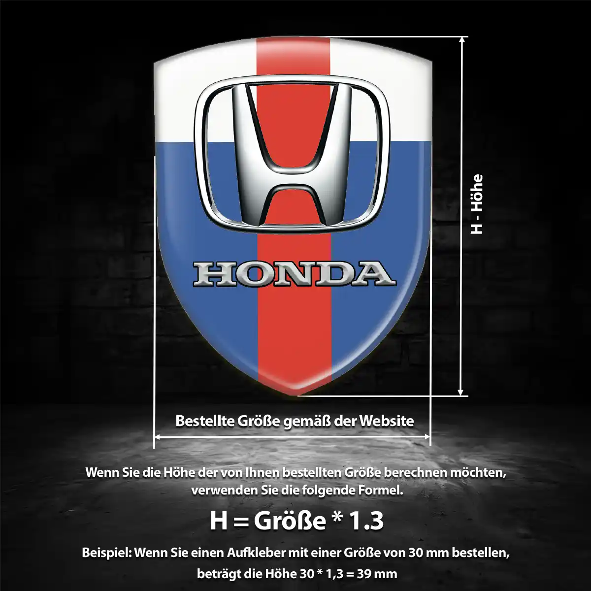 Honda Emblem Auto Hohe Qualität