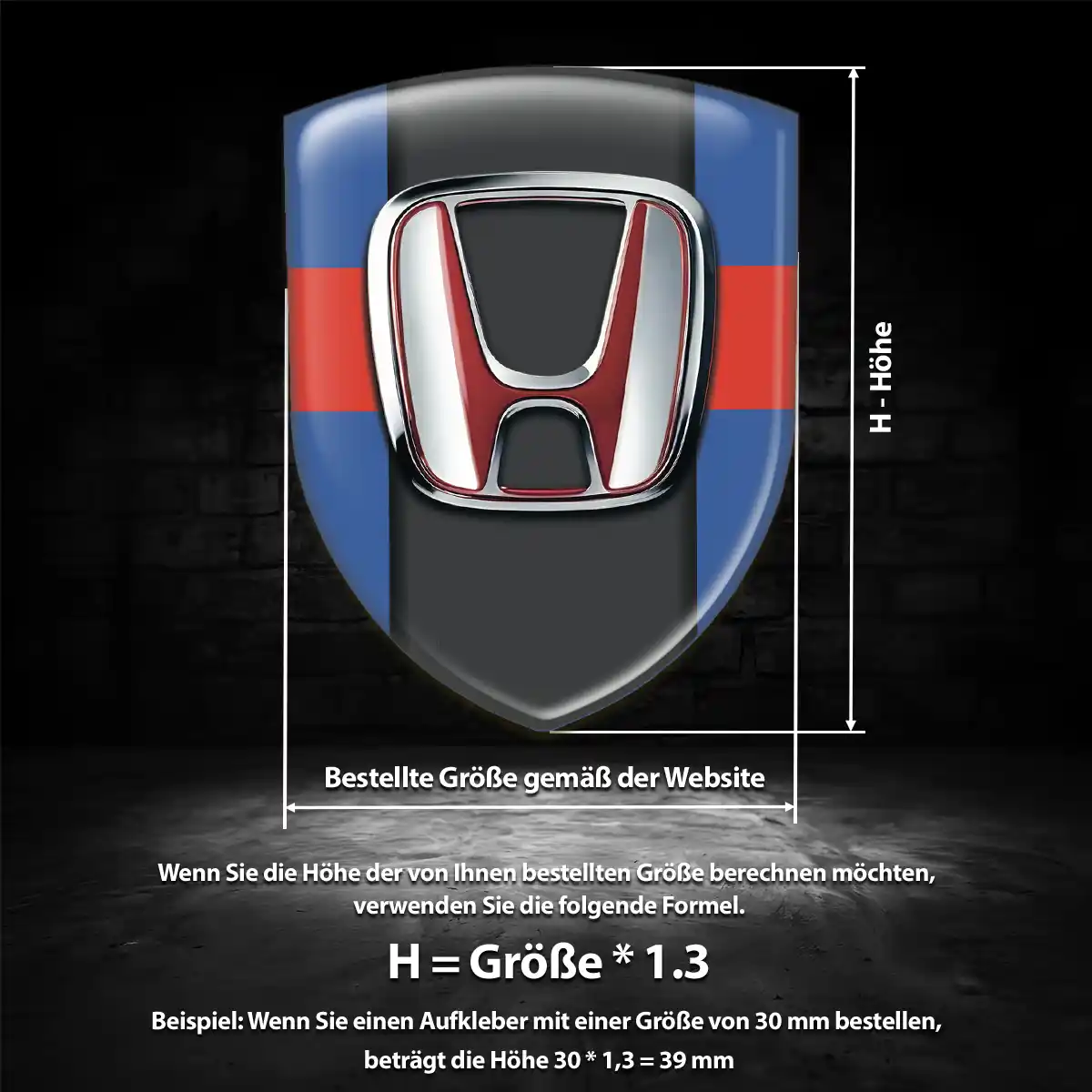 Honda Emblem Auto Limitierte Auflage