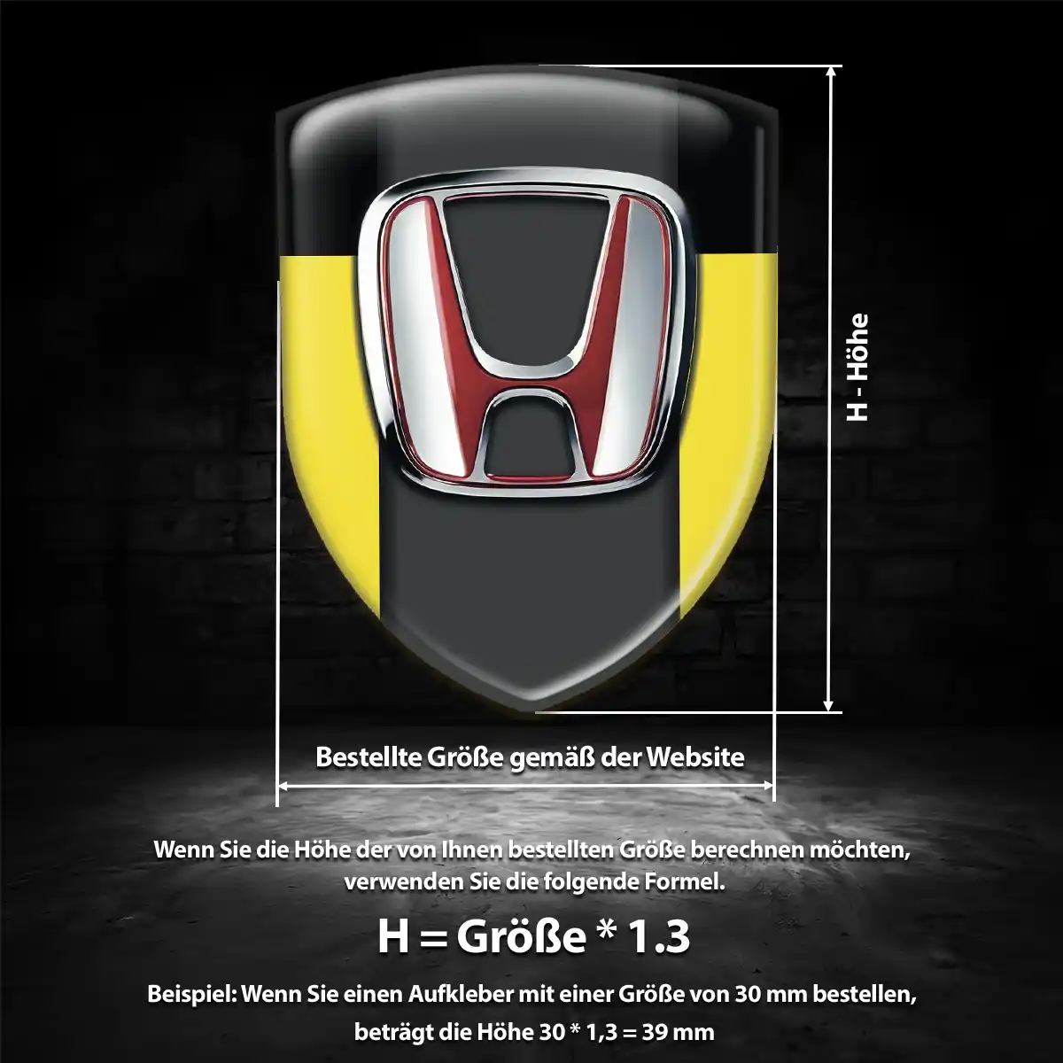 Honda Emblem Auto Tuningfahrzeug