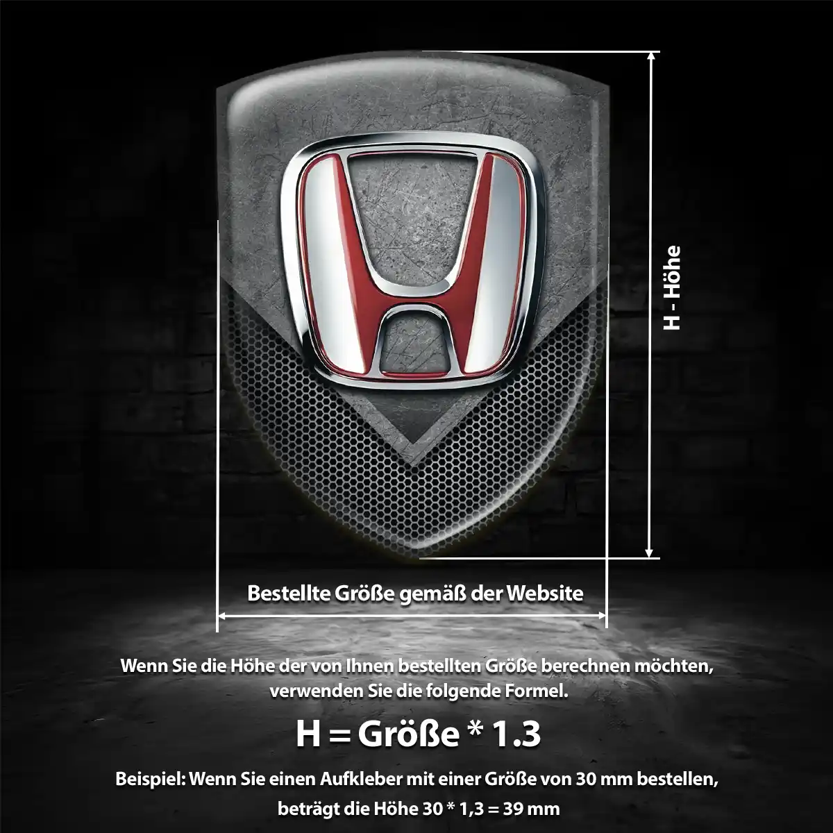 Honda Emblem Elegantes Design