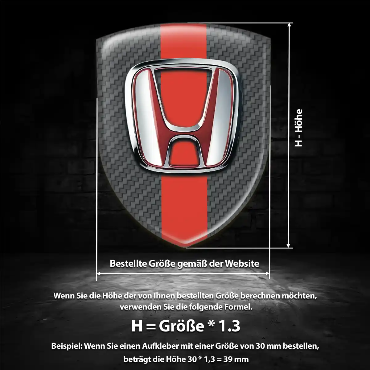 Honda Emblem Erstklassige Qualität