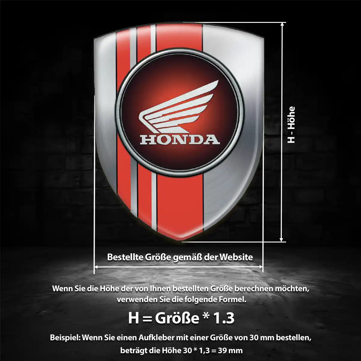 Honda Emblem Premiumqualität