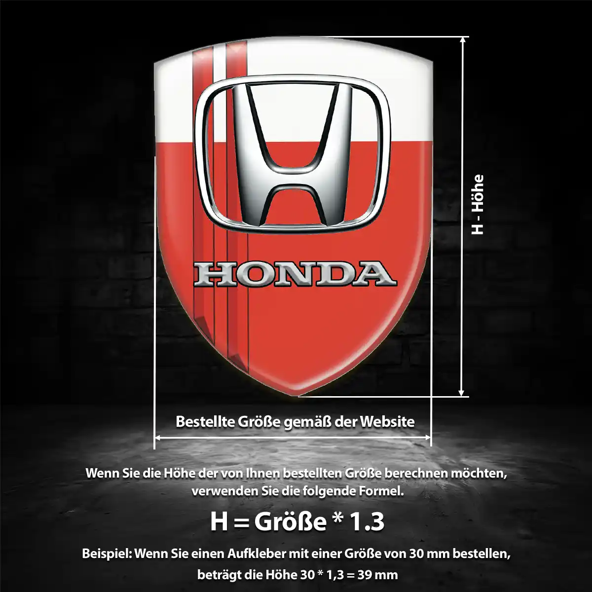 Honda Emblem Tuningfahrzeug