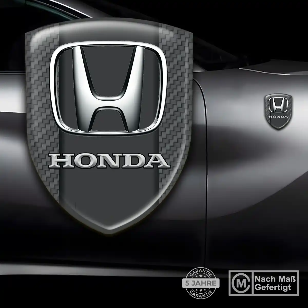 Honda Emblem Wappen Aufkleber Auto Hochwertiges Harz