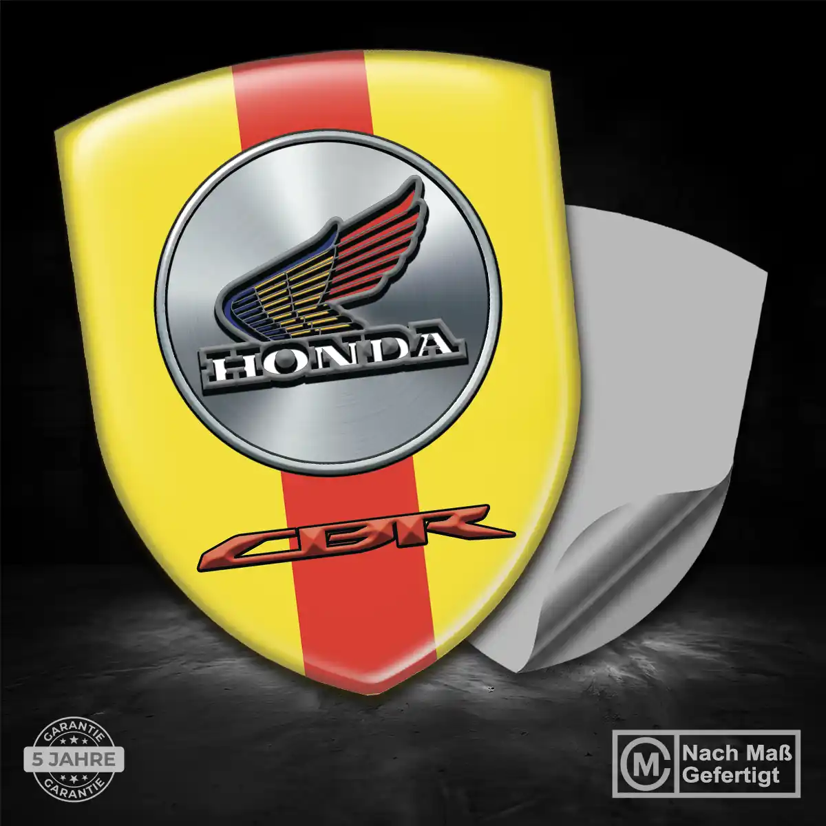 Honda Emblem Wappen Aufkleber Hochwertiges Harz