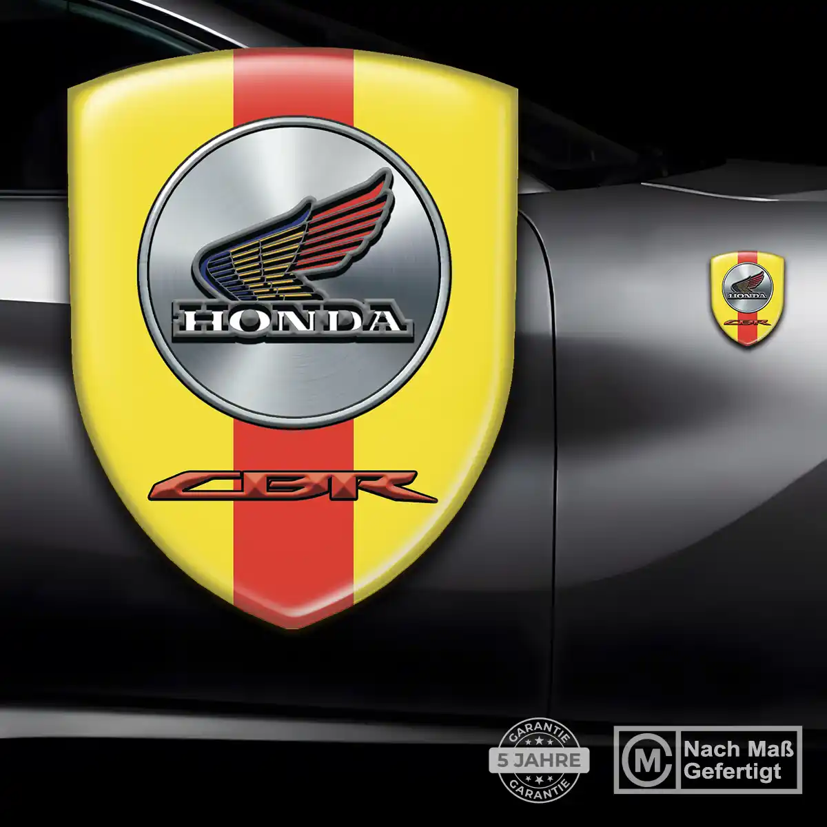 Honda Emblem Wappen Aufkleber Hochwertiges Harz