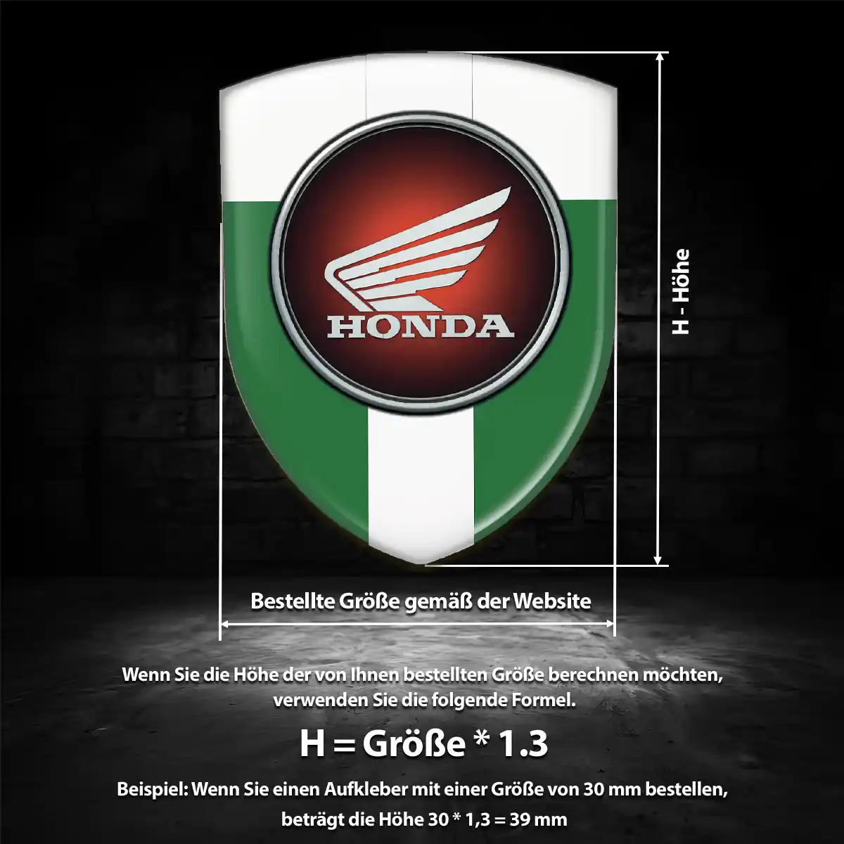 Honda Emblem Wappen Ausdrucksstarkes Design