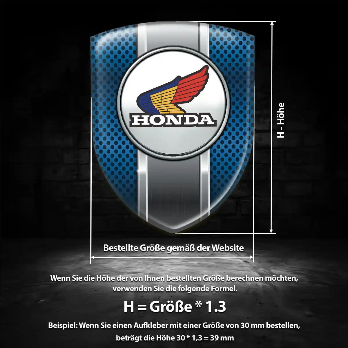 Honda Emblem Wappen Auto Edles Design