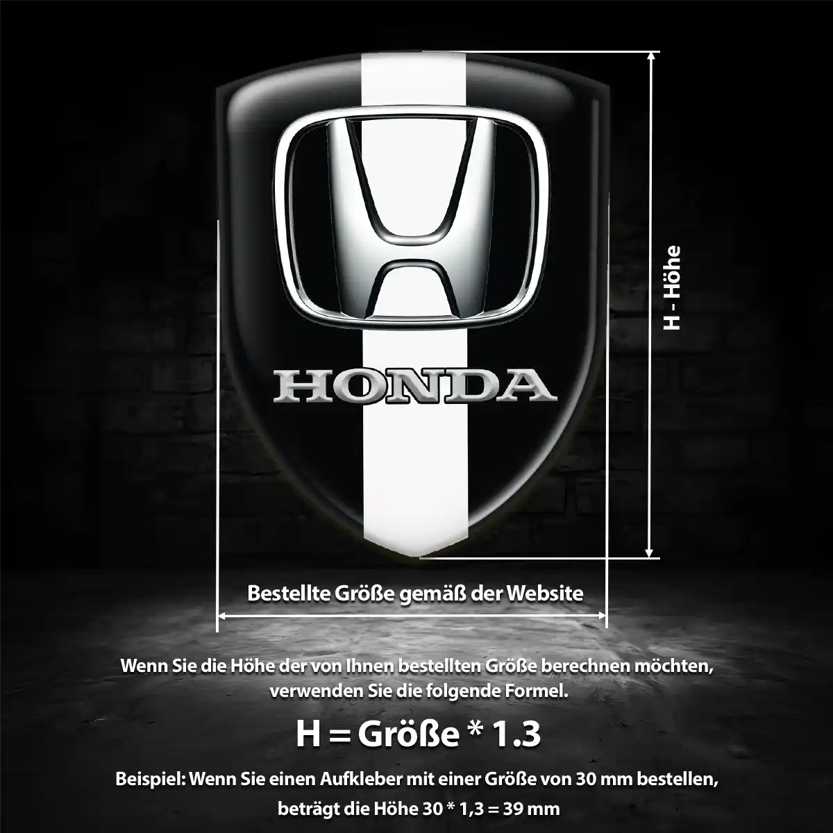Honda Emblem Wappen Auto Exterieurdesign