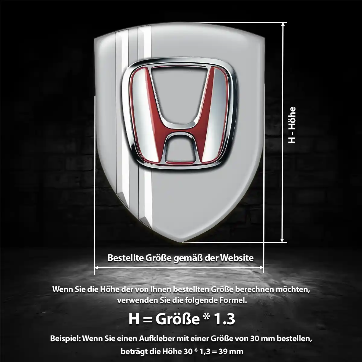 Honda Emblem Wappen Auto Interieurdesign