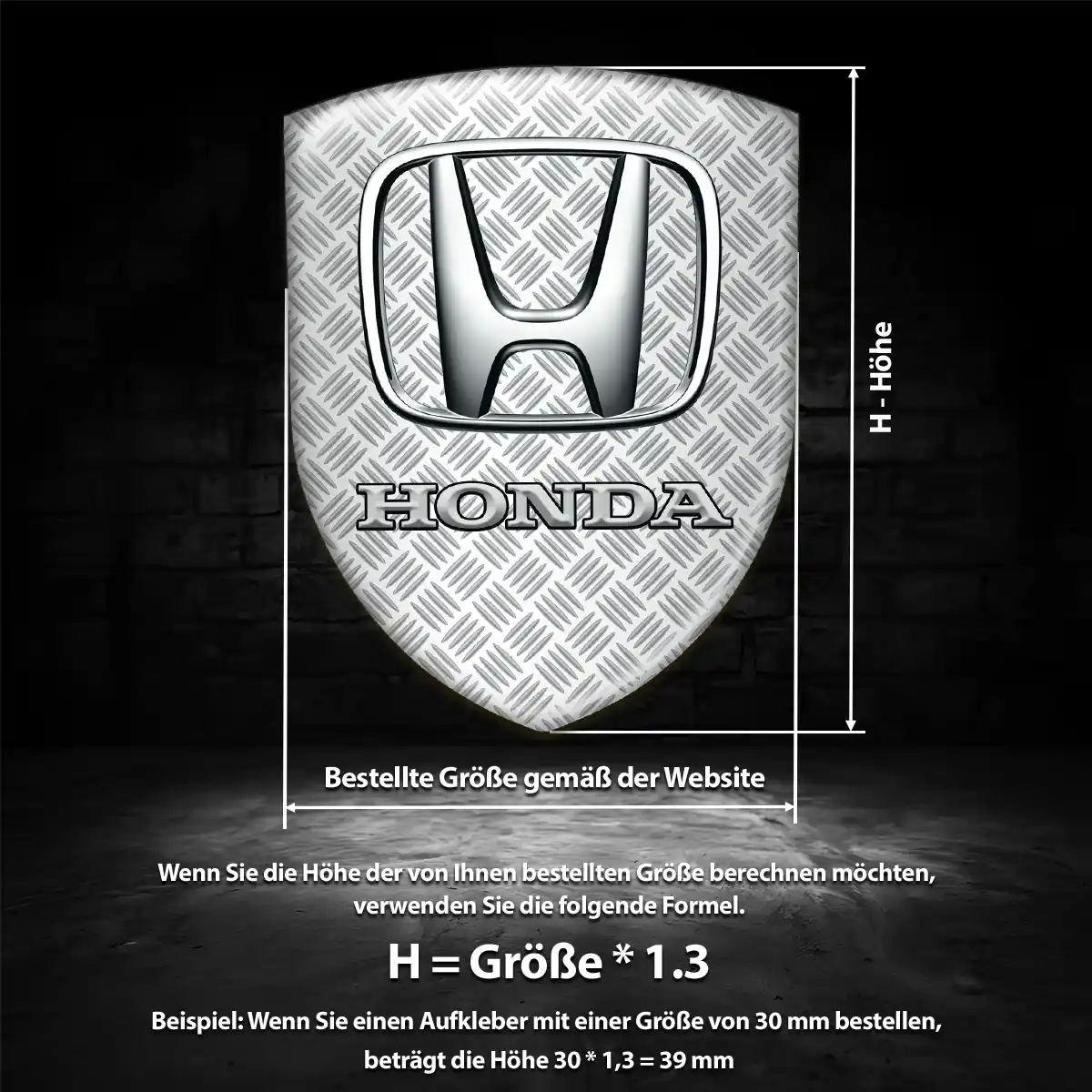 Honda Emblem Wappen Auto Limitierte Auflage