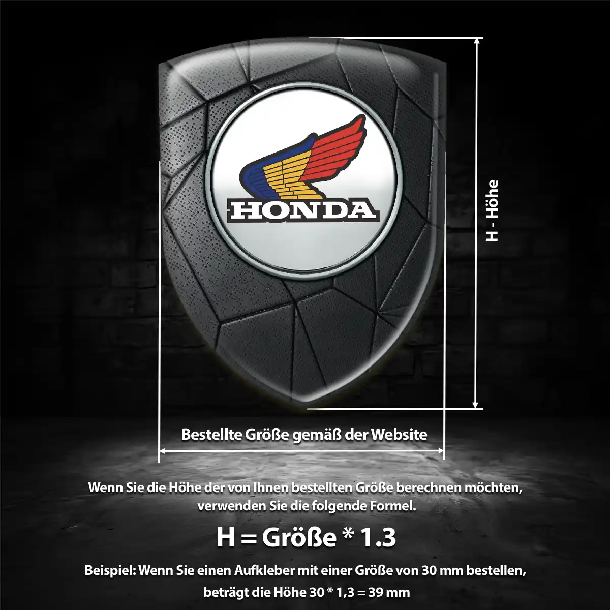 Honda Emblem Wappen Auto Tuningfahrzeug