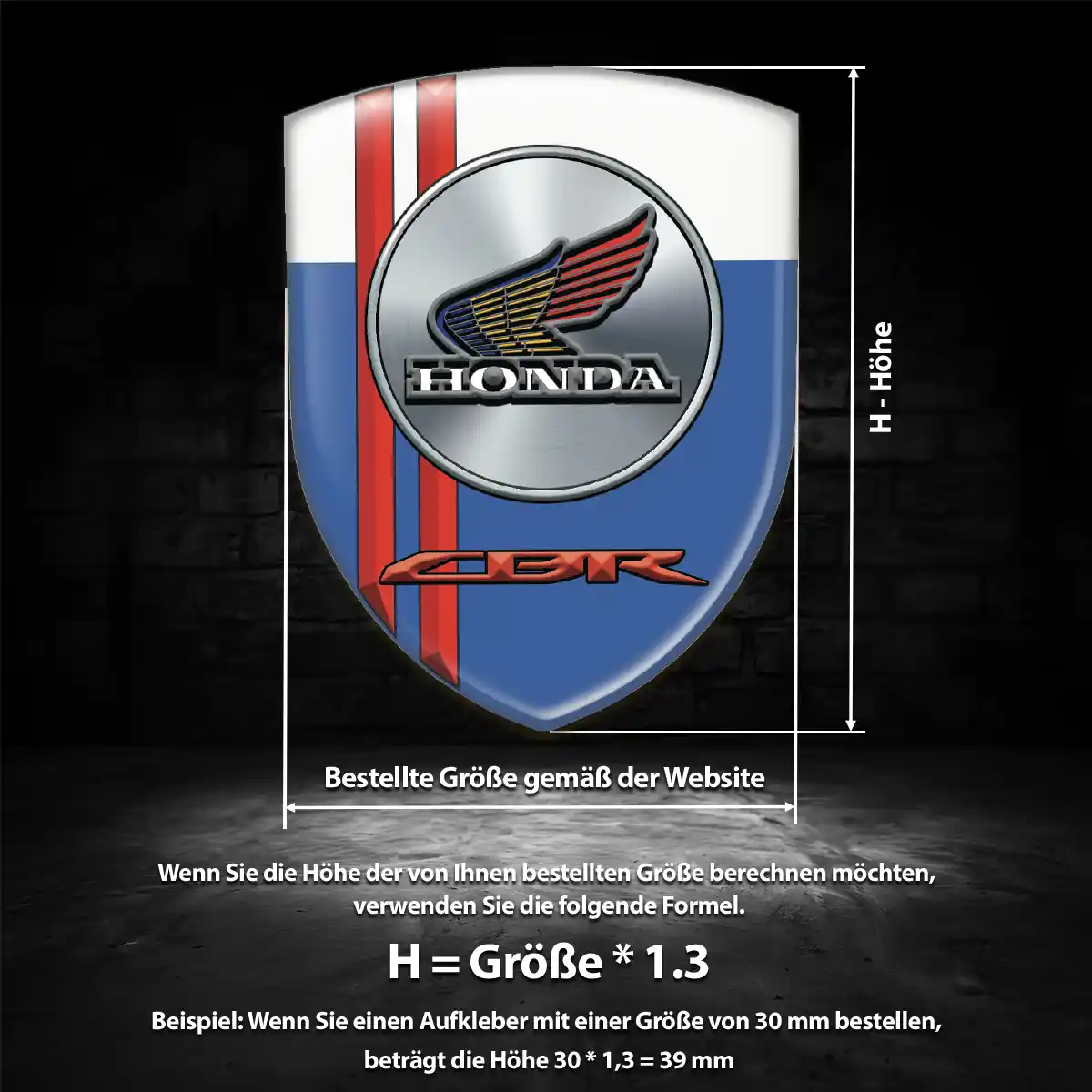 Honda Emblem Wappen Erstklassige Qualität