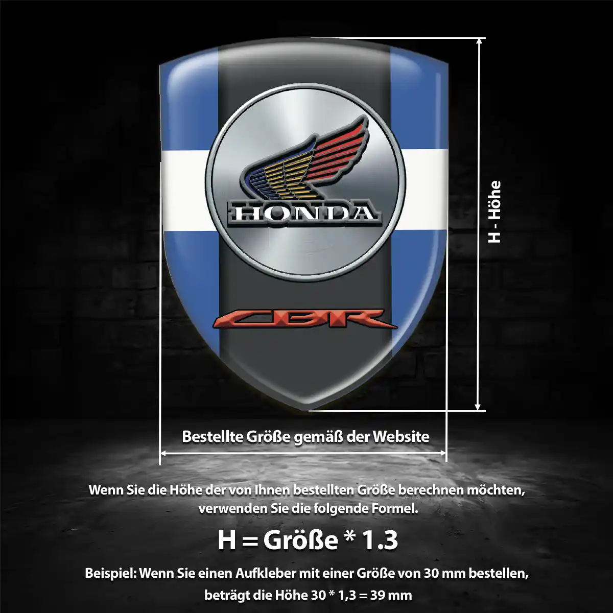 Honda Emblem Wappen Hohe Qualität