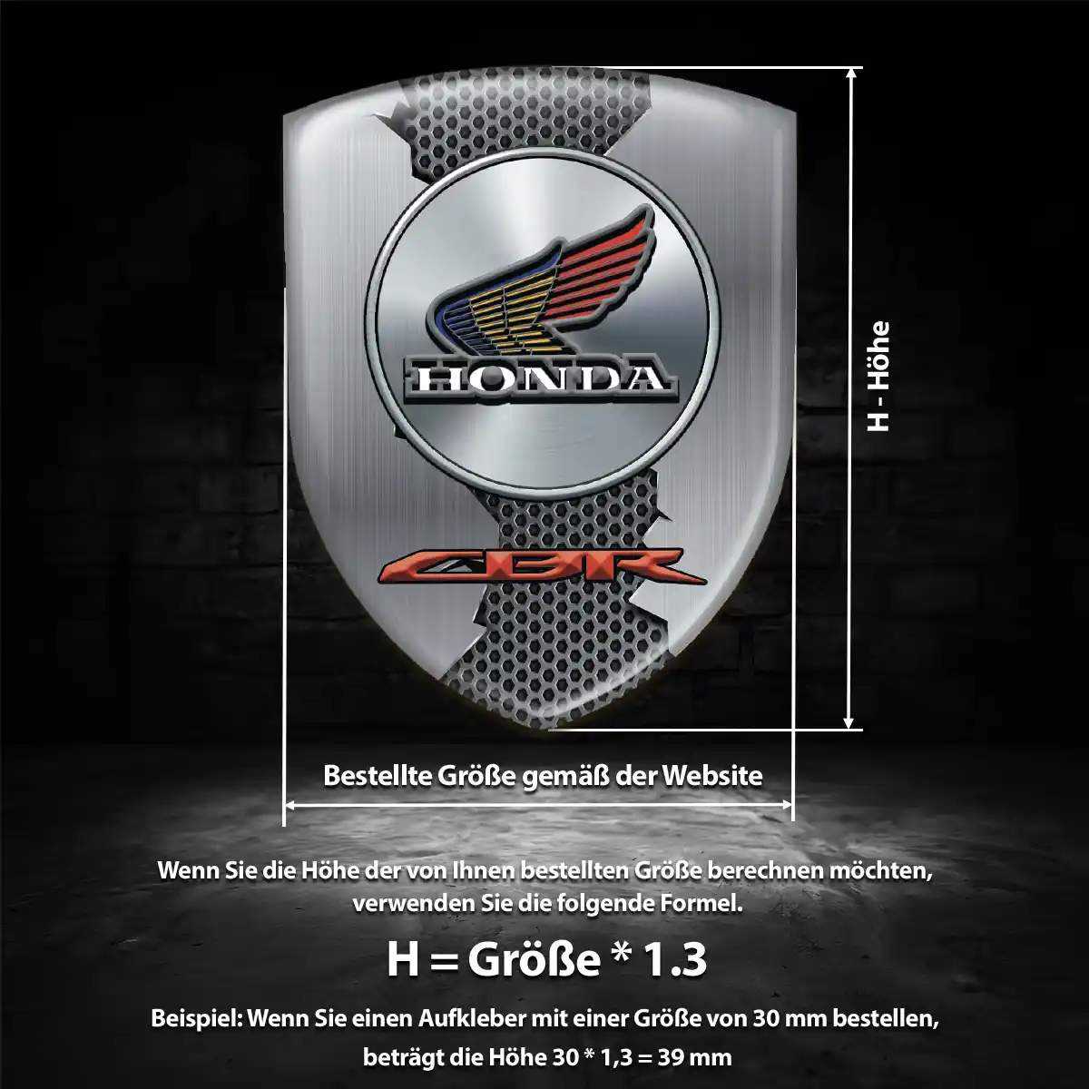 Honda Emblem Wappen Limitierte Auflage