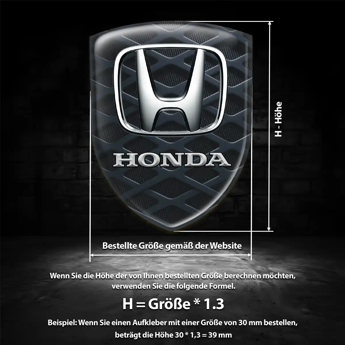 Honda Emblem Wappen Markenedition