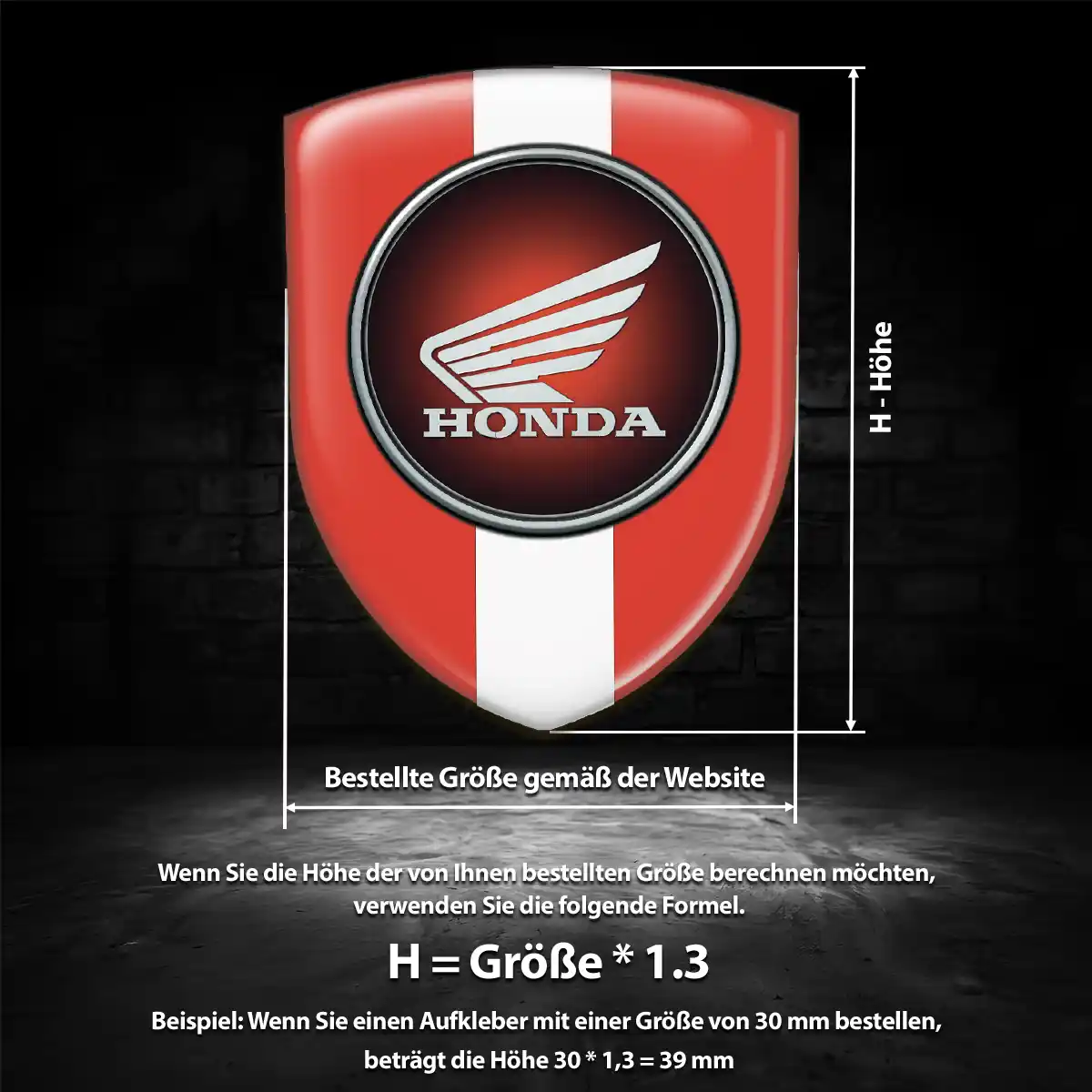 Honda Emblem Wappen Modernes Design