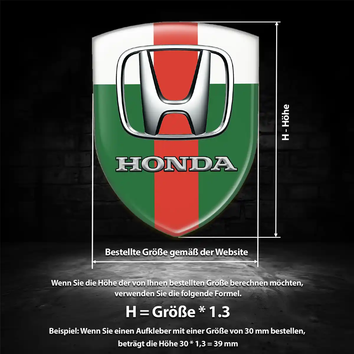 Honda Embleme Auto Hochwertiges Harz