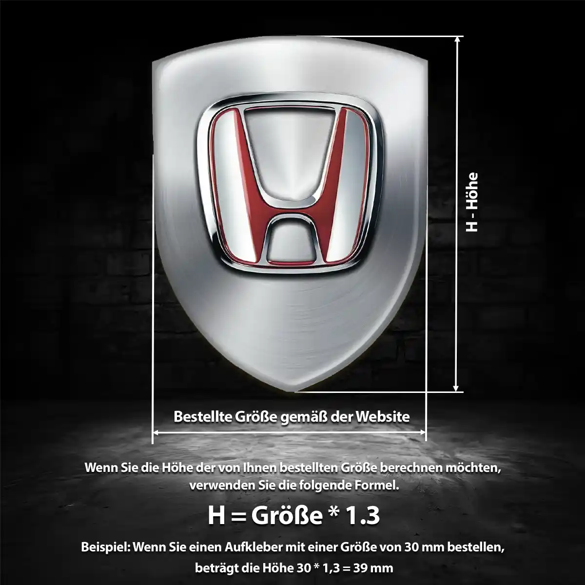 Honda Embleme Auto Premiumqualität