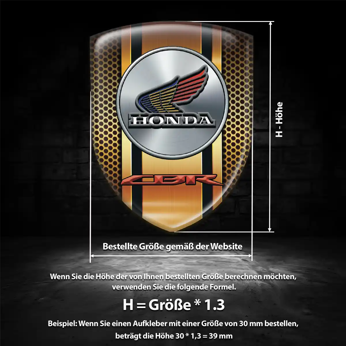 Honda Embleme Edles Design