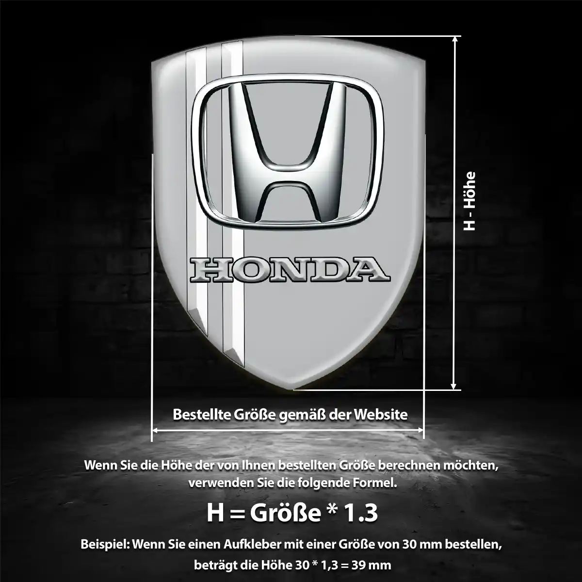 Honda Embleme Elegantes Design