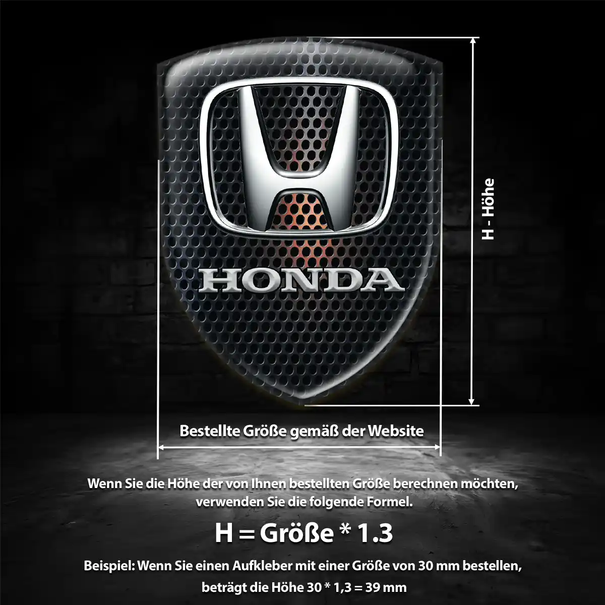 Honda Embleme Erstklassige Qualität