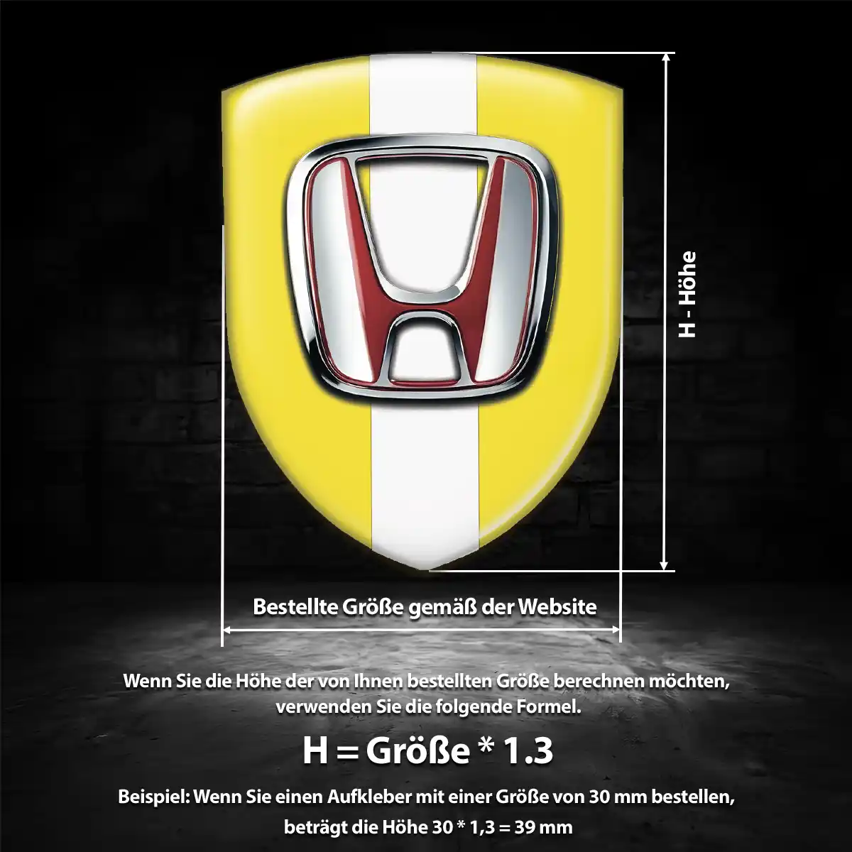 Honda Embleme Limitierte Auflage