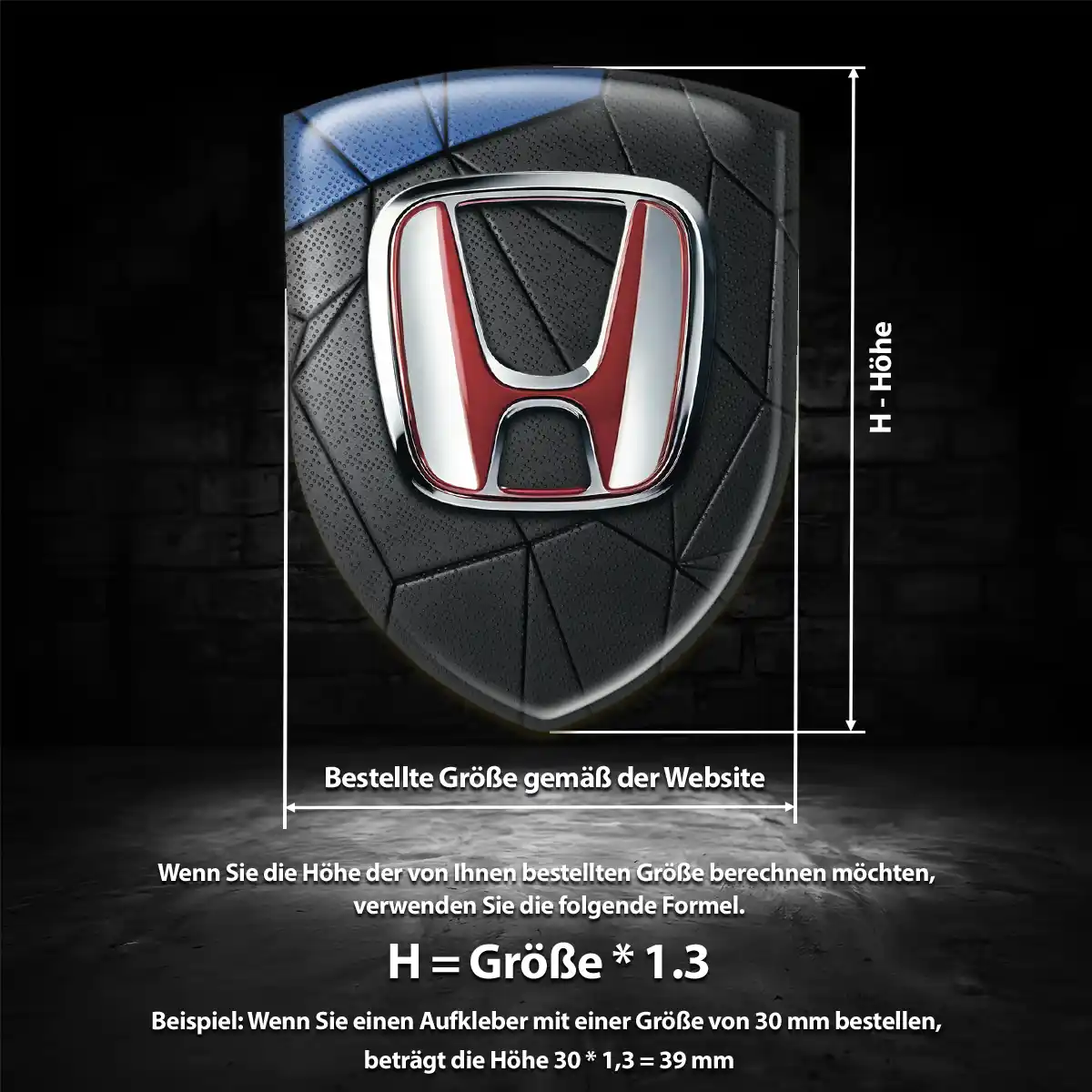 Honda Embleme Premiumqualität