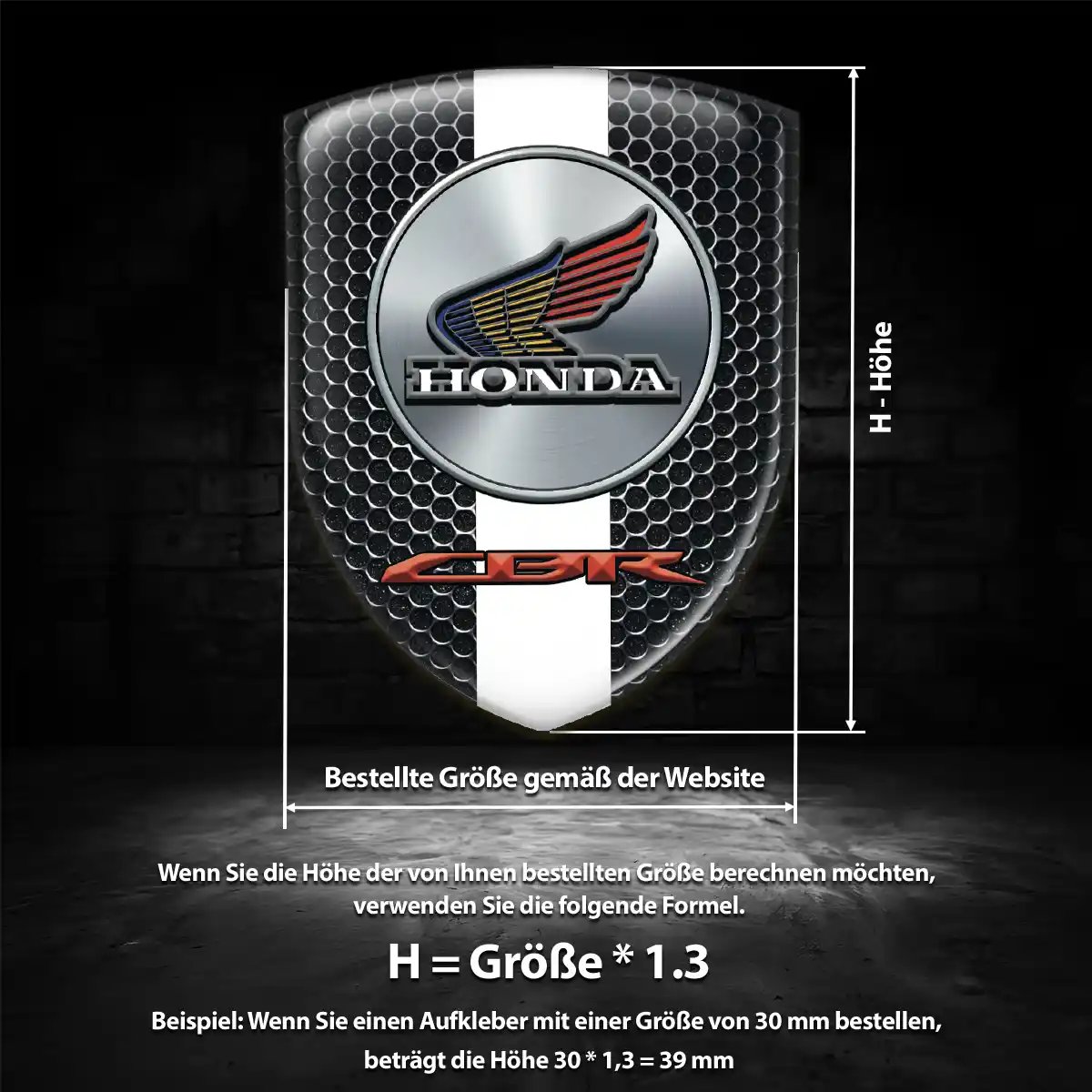 Honda Embleme Silikon Aufkleber Auto Exterieurdesign