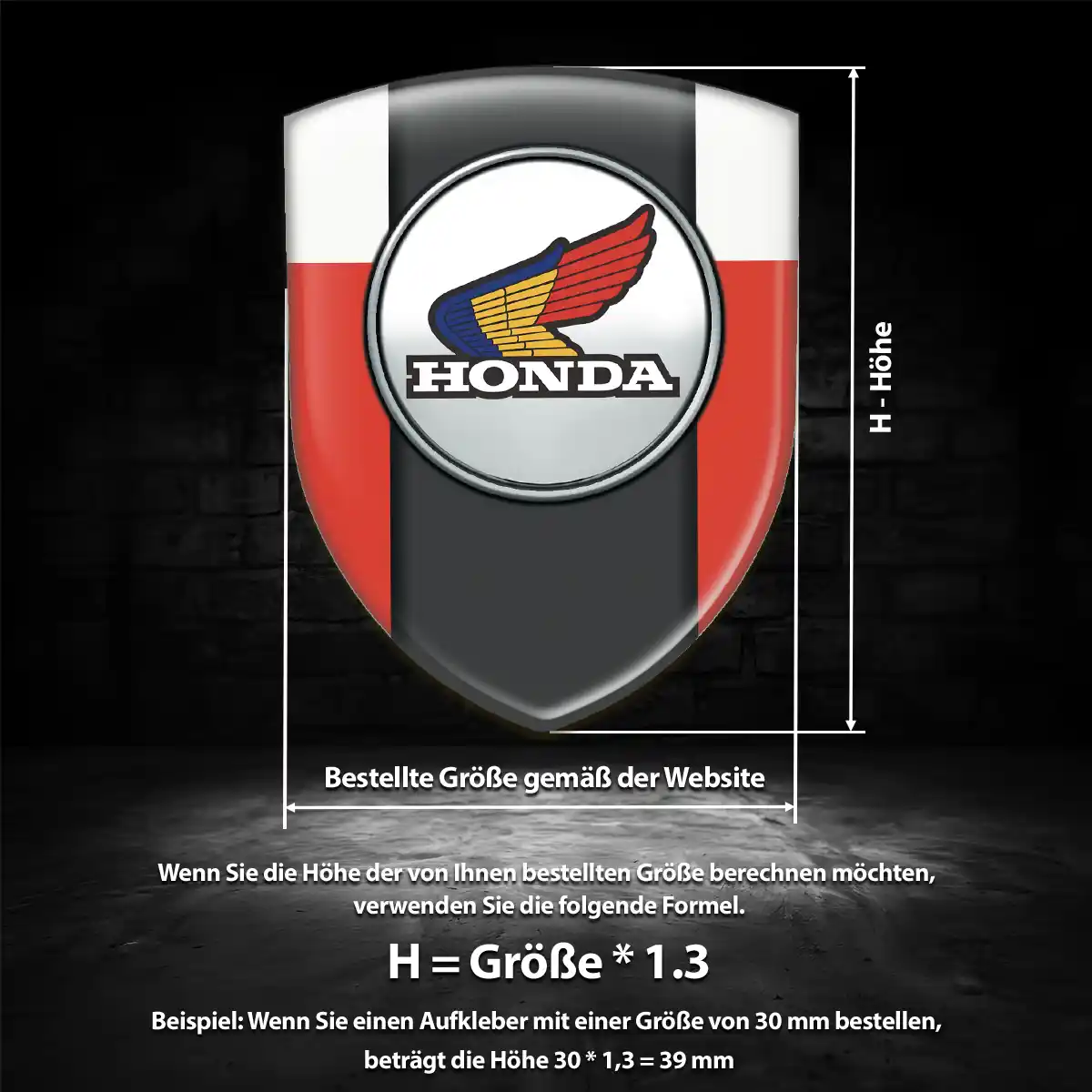 Honda Embleme Silikon Aufkleber Auto Interieurdesign