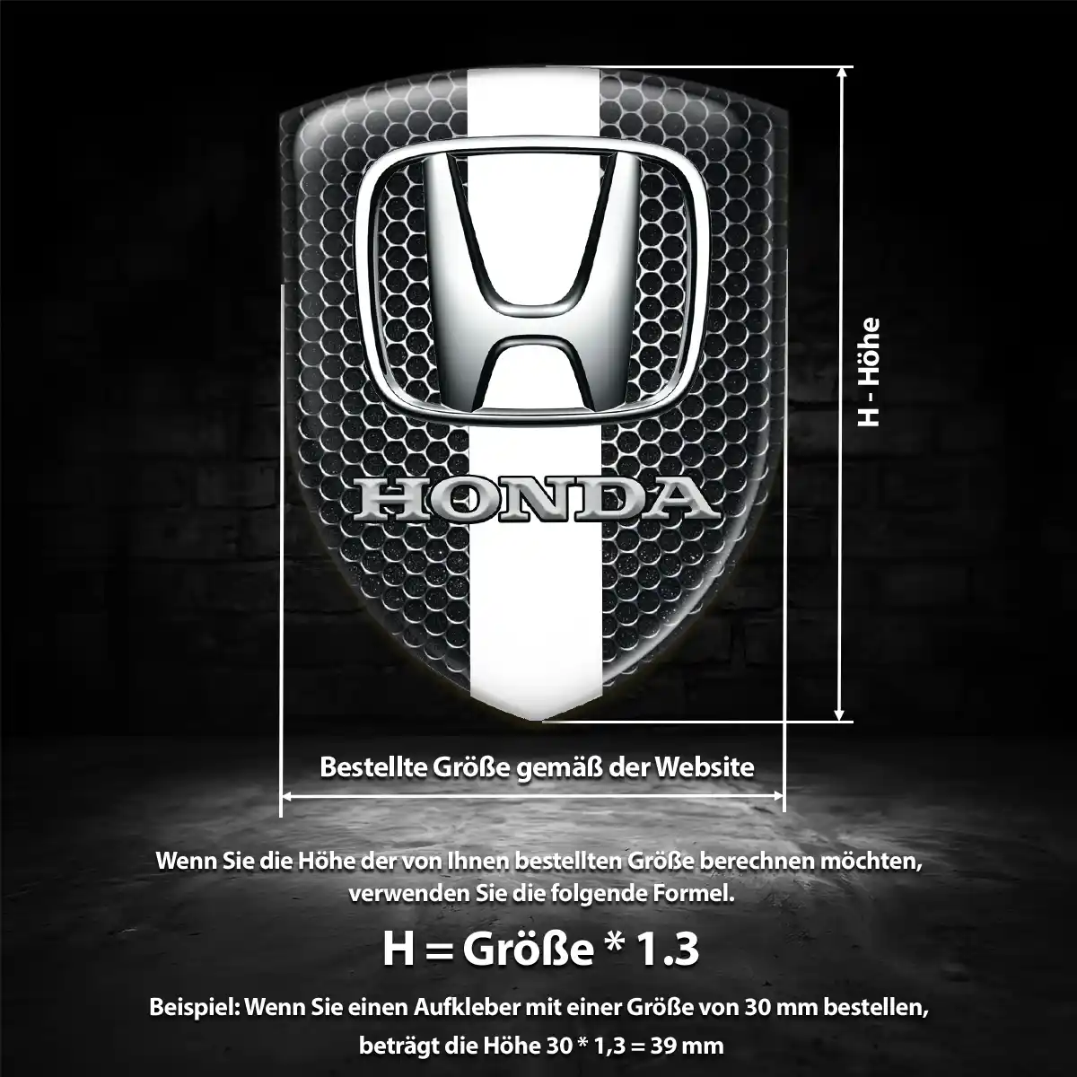 Honda Embleme Silikon Aufkleber Auto Modernes Design