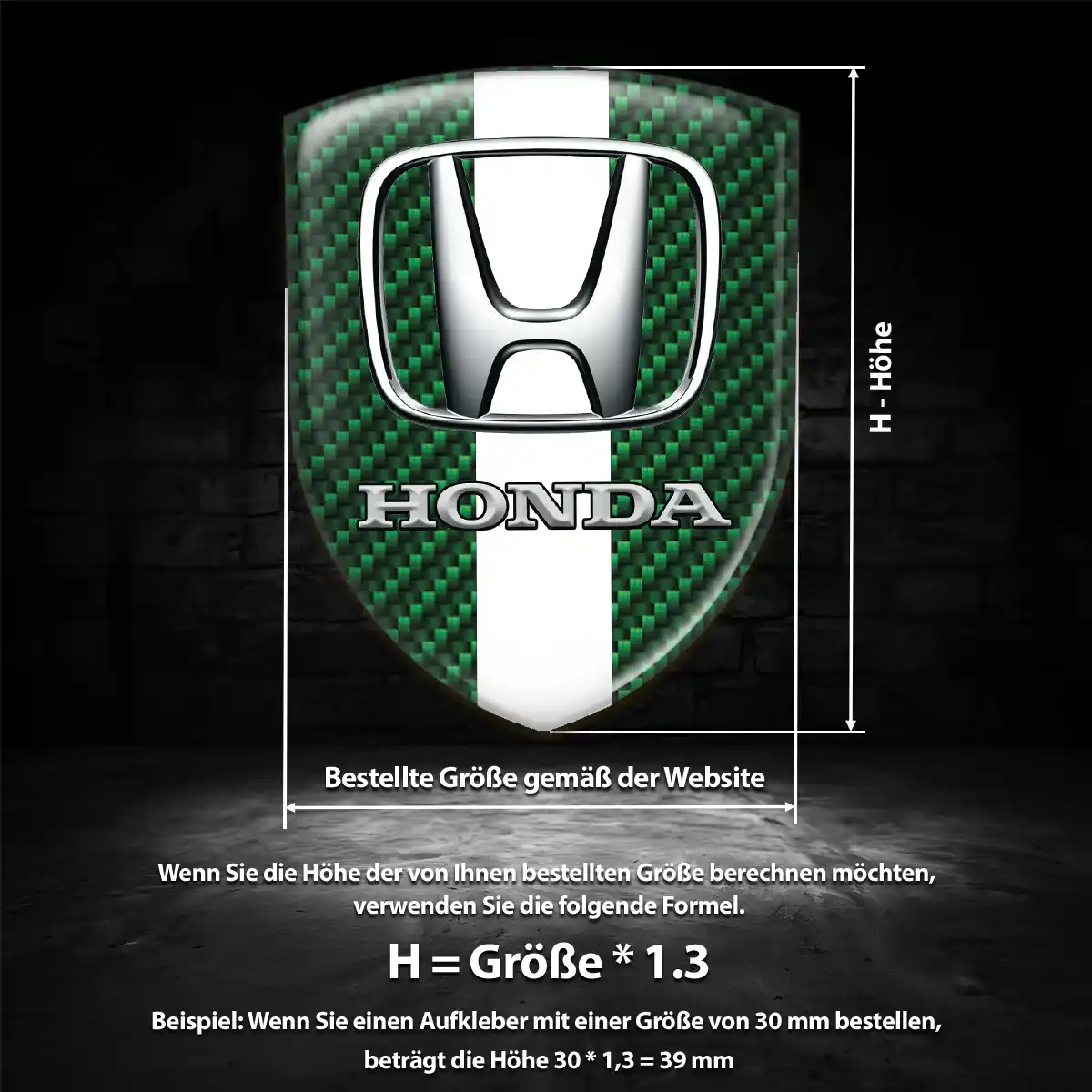 Honda Embleme Silikon Aufkleber Auto Premiumqualität