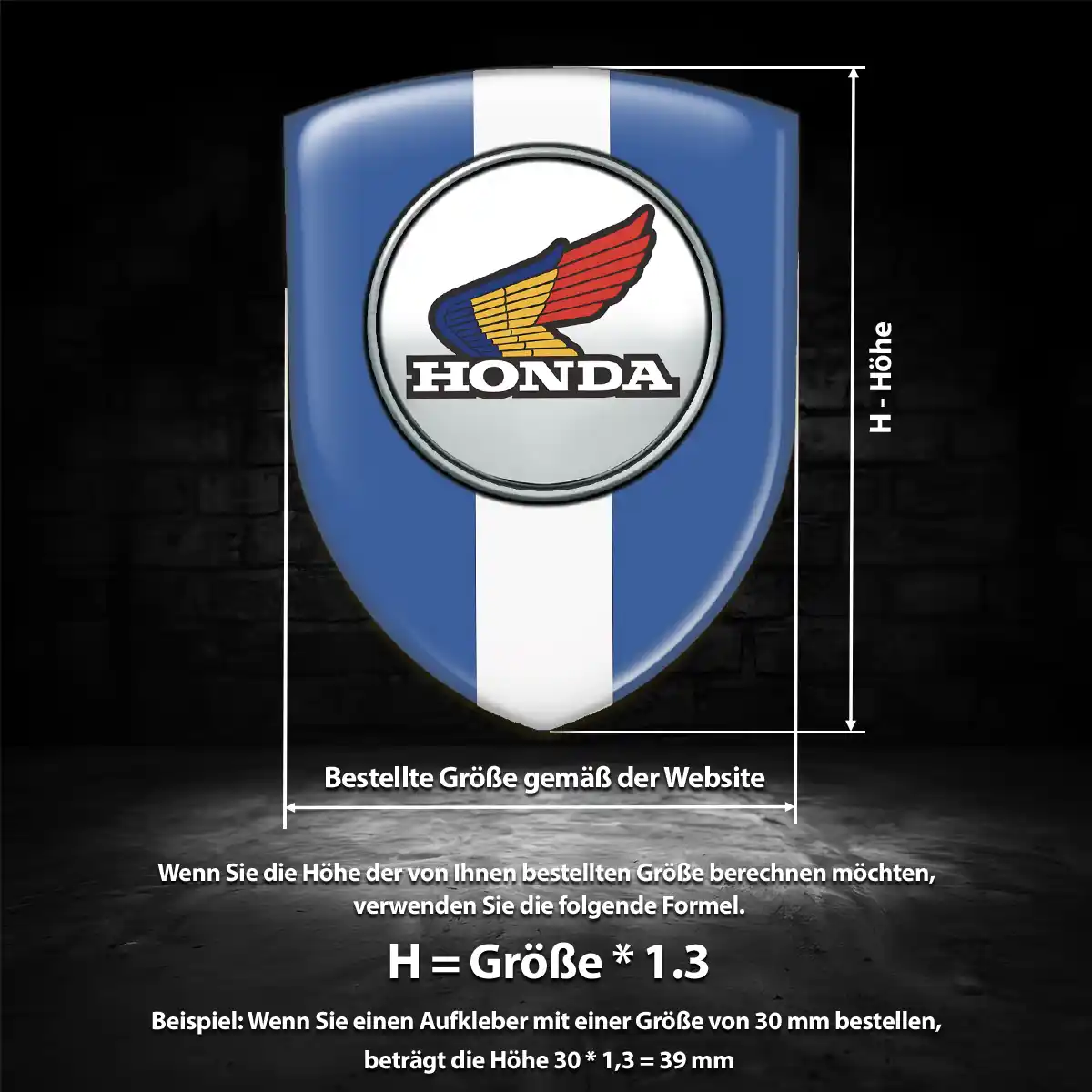 Honda Embleme Silikon Aufkleber Auto Stilvolles Design