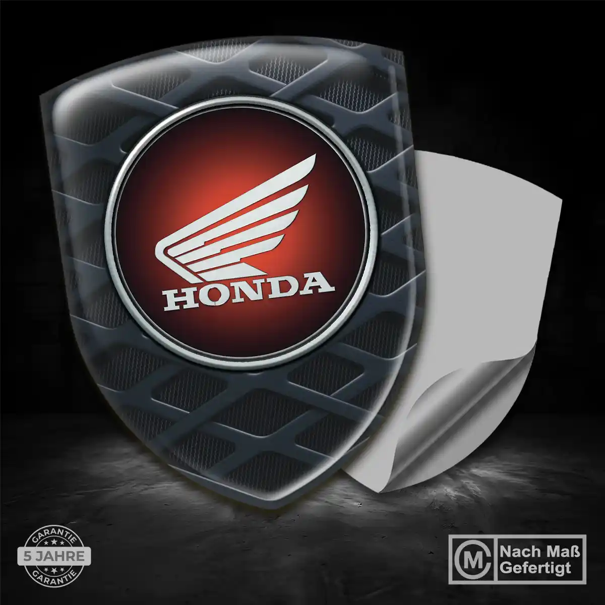 Honda Embleme Silikon Aufkleber Hochwertiges Harz