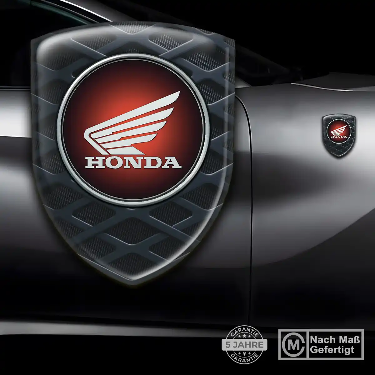 Honda Embleme Silikon Aufkleber Hochwertiges Harz