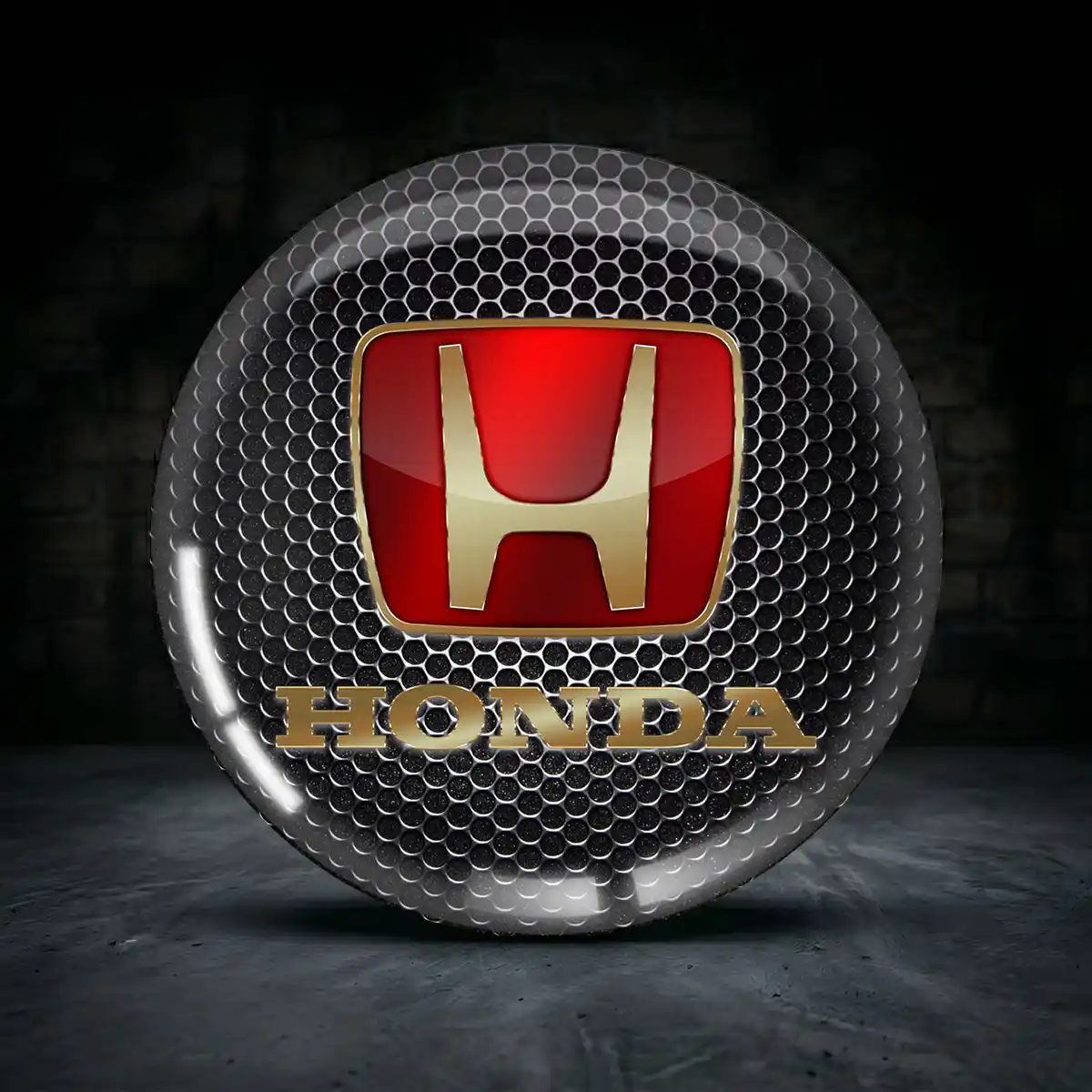 Honda Embleme Silikon Aufkleber Premium-Edition