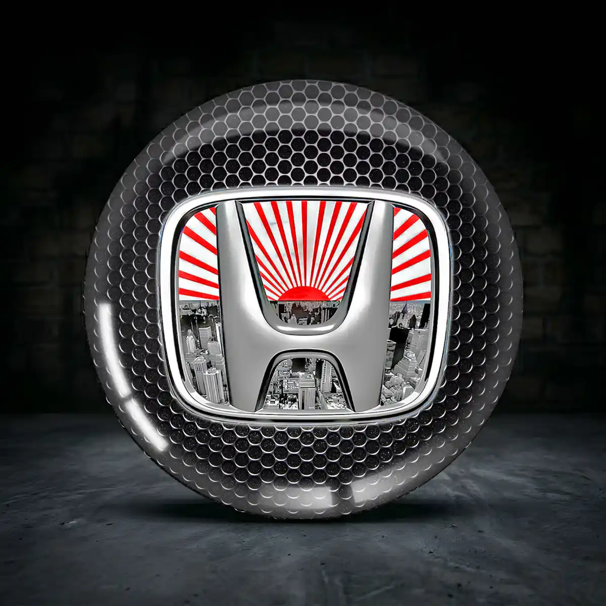 Honda Radkappen Aufkleber Premium-Edition