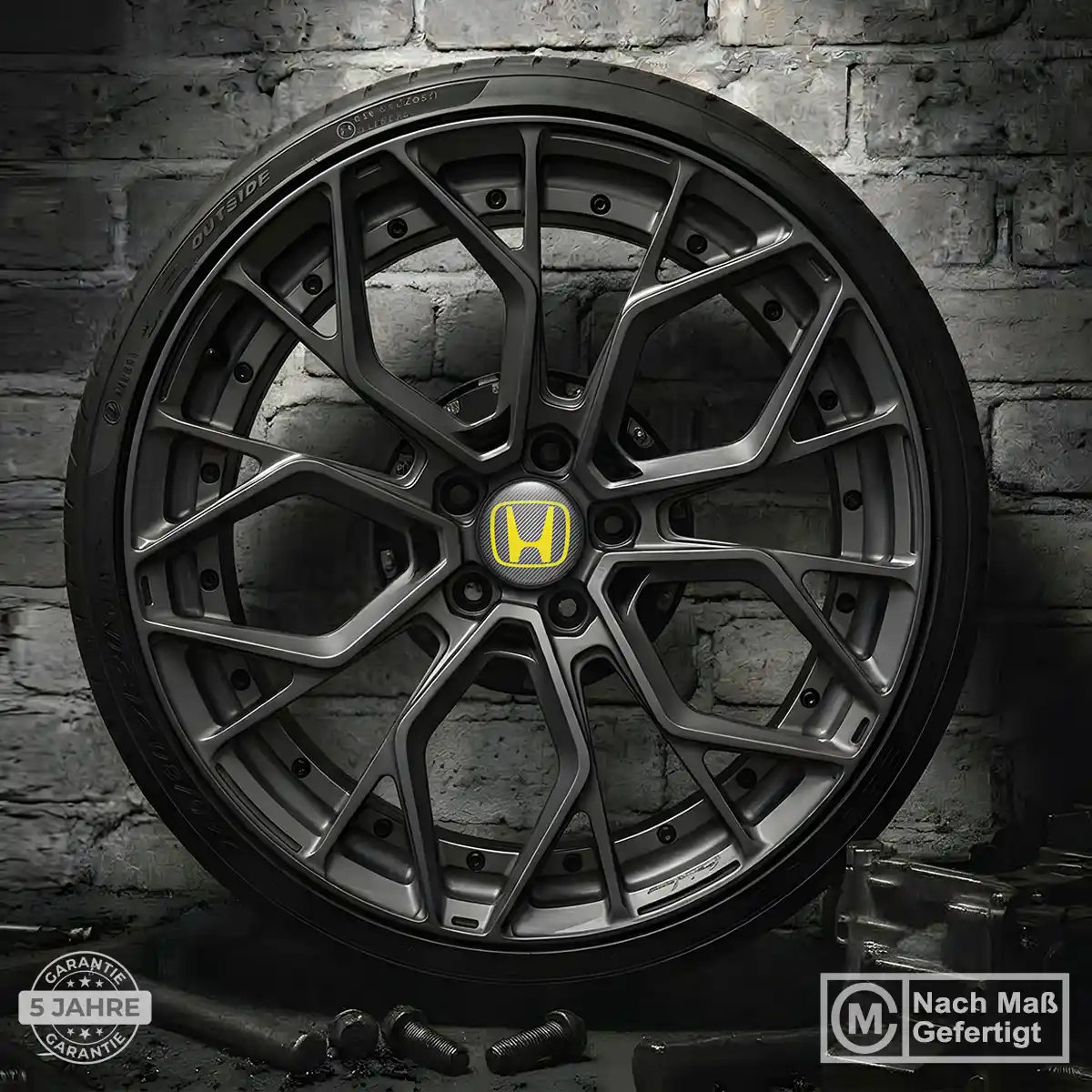 Honda Radmitte Aufkleber Nabendeckel Premium-Edition