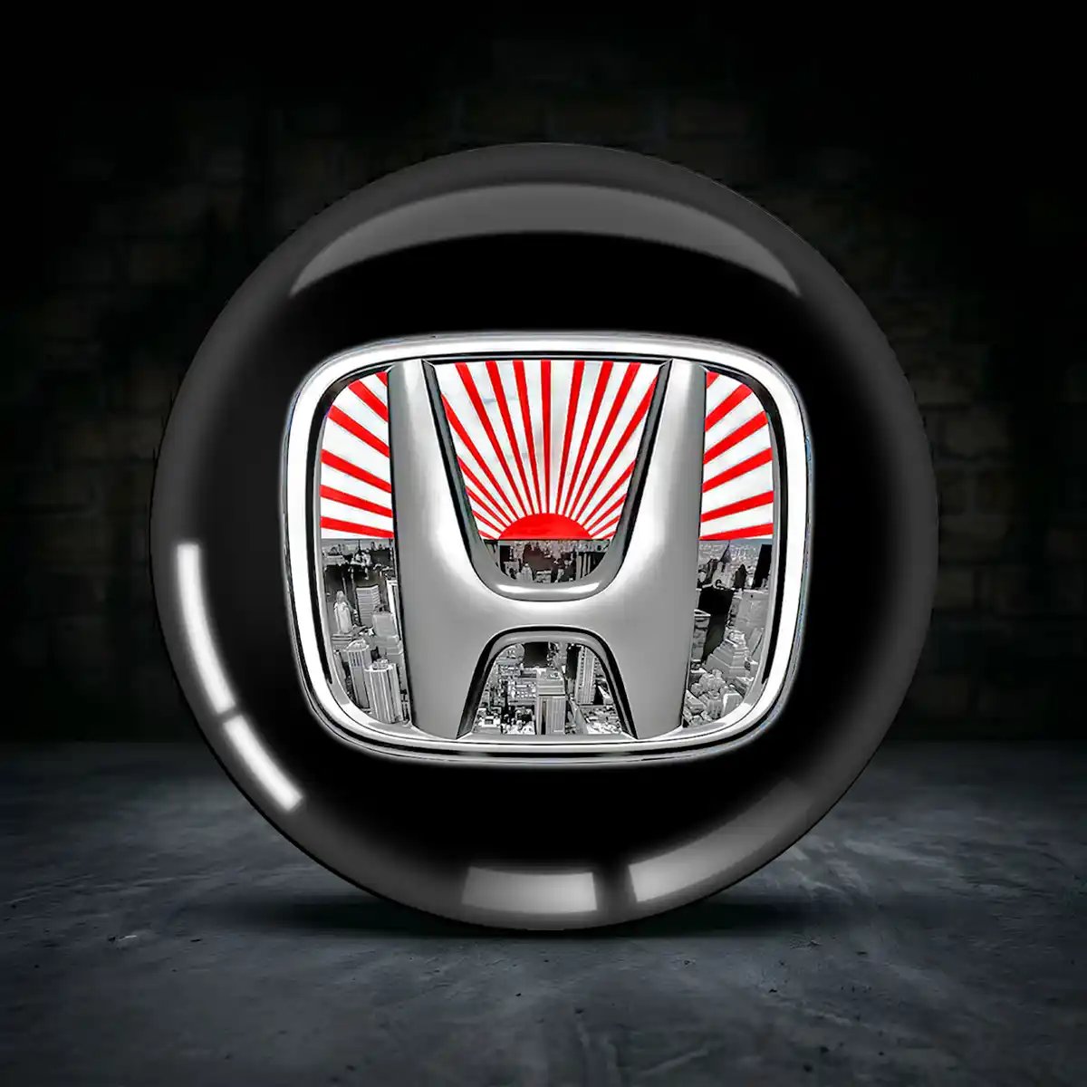 Honda Radmitte Aufkleber Premium-Edition