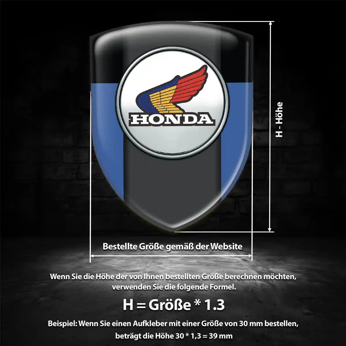 Honda Silikon Aufkleber Auto Exterieurdesign
