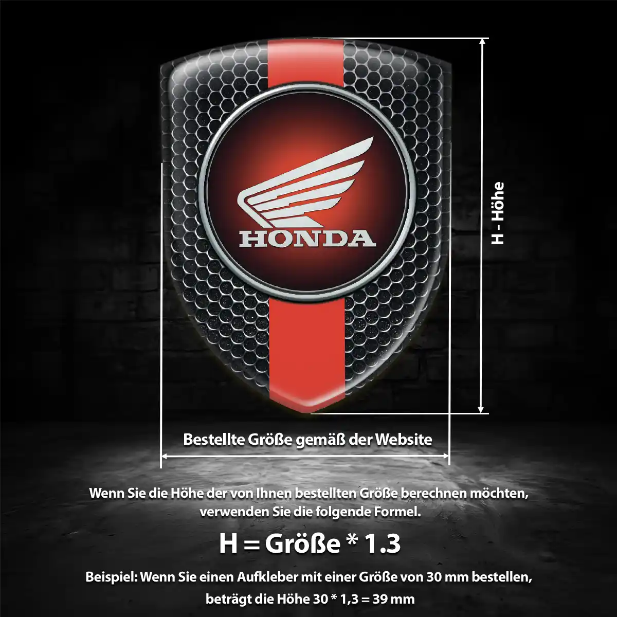 Honda Silikon Aufkleber Auto Stilvolles Design