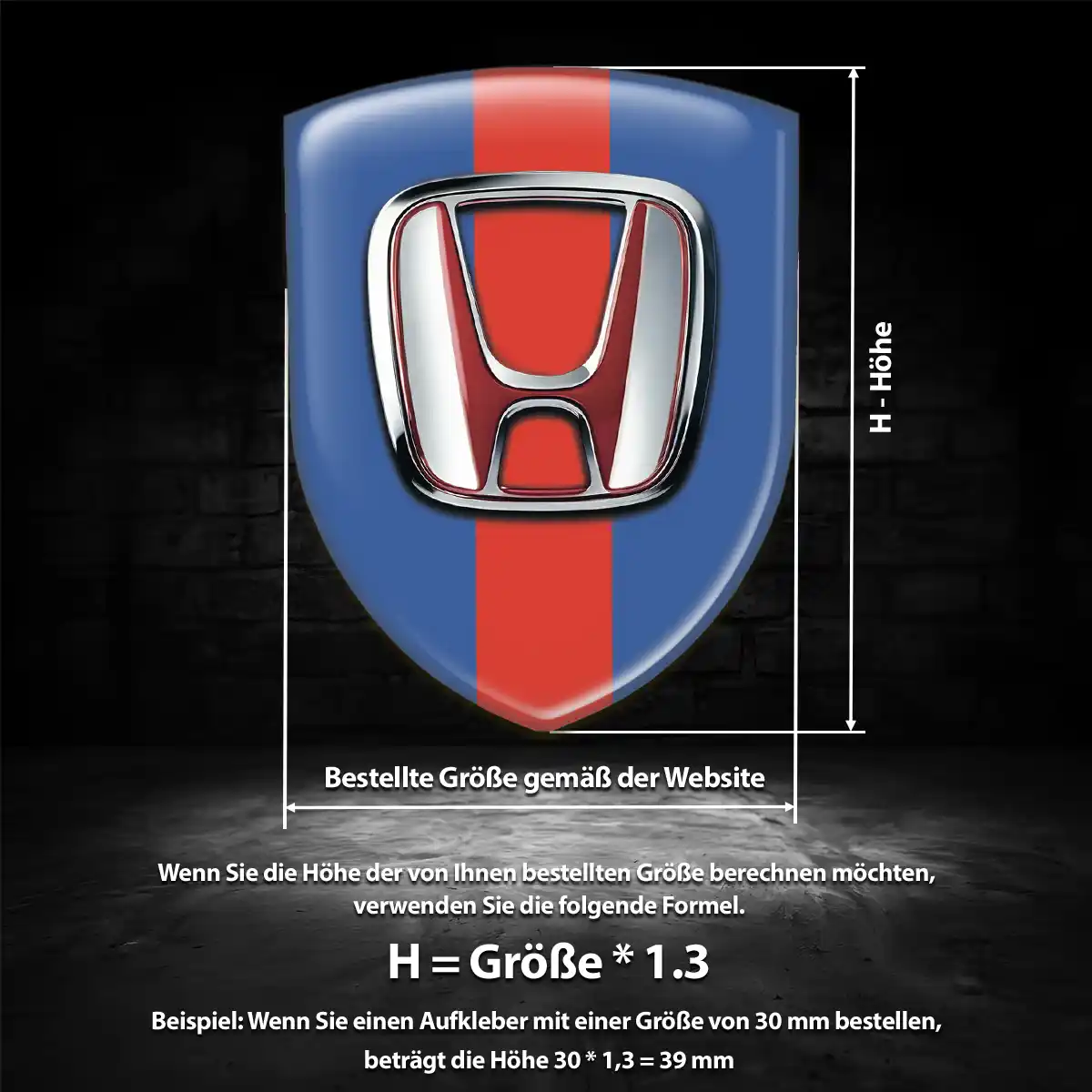 Honda Silikon Aufkleber Auto Tuningfahrzeug