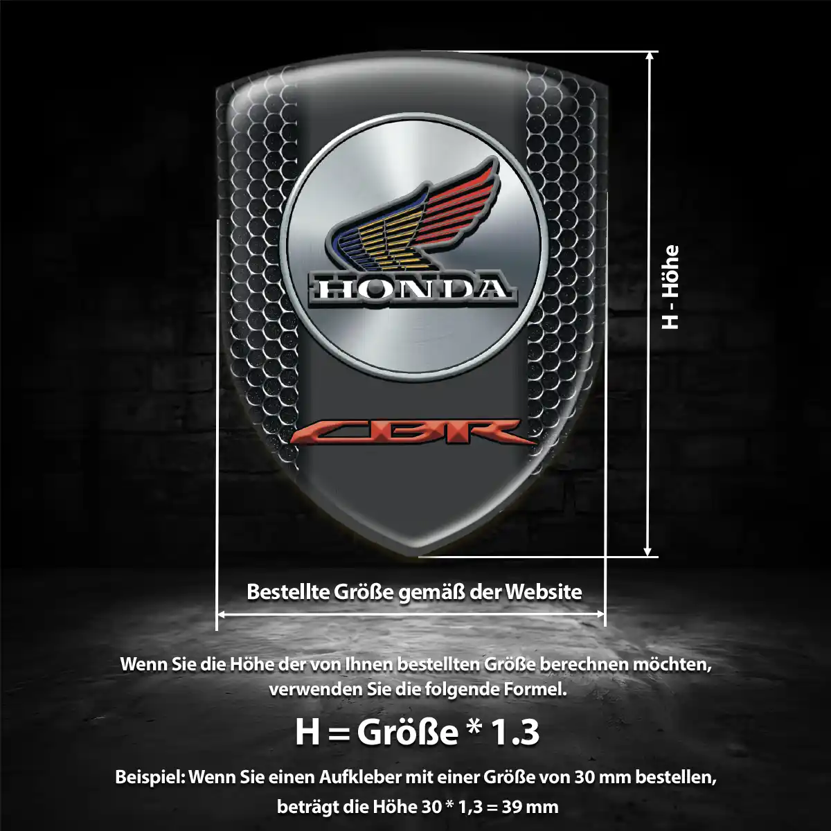 Honda Silikon Aufkleber Embleme Anspruchsvolles Design