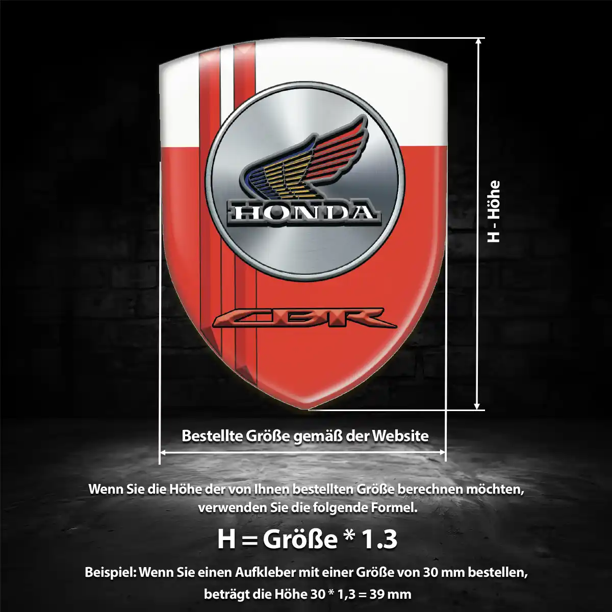 Honda Silikon Aufkleber Embleme Ausdrucksstarkes Design
