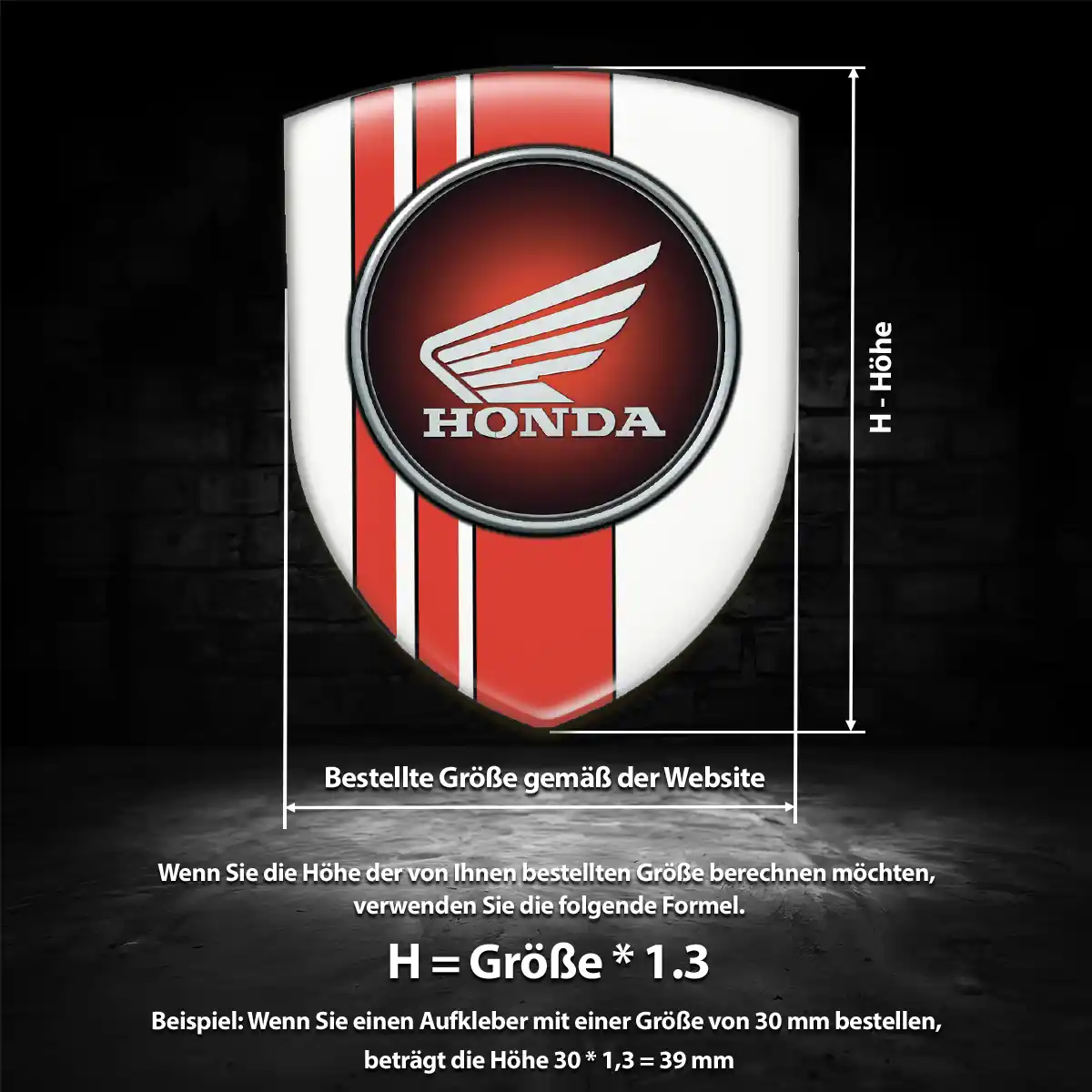 Honda Silikon Aufkleber Embleme Auto Elegantes Design