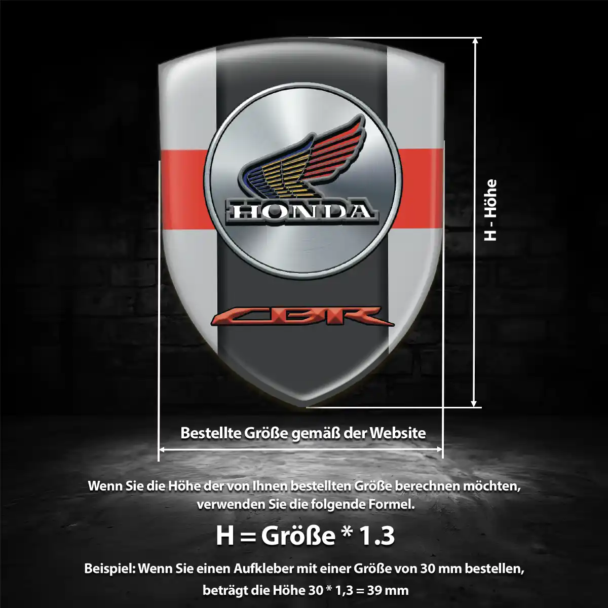 Honda Silikon Aufkleber Embleme Auto Interieurdesign